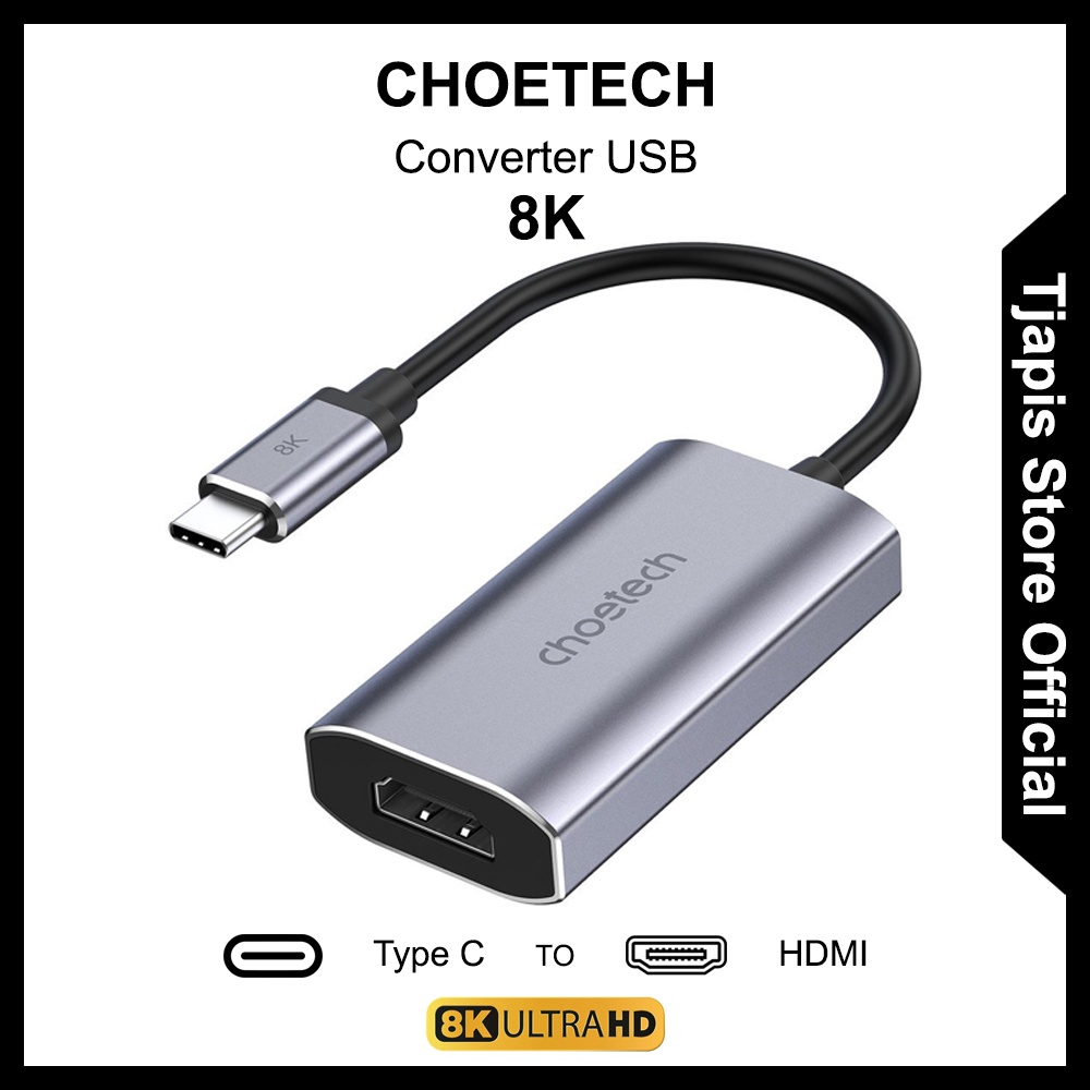 CHOETECH KABEL ADAPTER CONVERTER USB TYPE C TO HDMI 8K - HUB-H16
