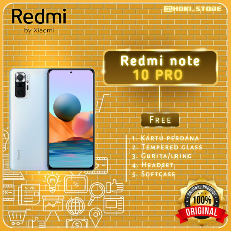 XIAOMI REDMI NOTE 10 PRO [8GB+128GB] GARANSI RESMI XIAOMI INDONESIA