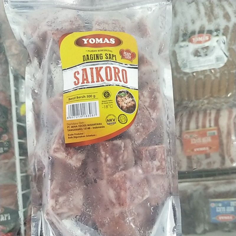 

Yomas Beef Saikoro 500Gr