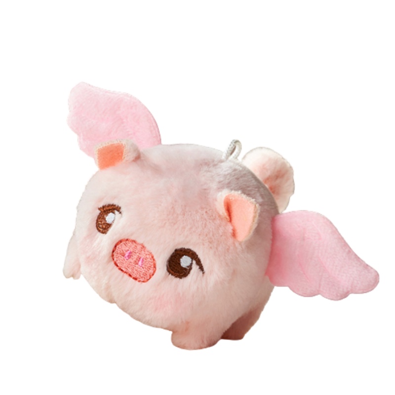 Babi Plush Kecil Dengan Suara- Hiasan Sempurna Untuk Pohon Natal Atau Keranjang Paskah!