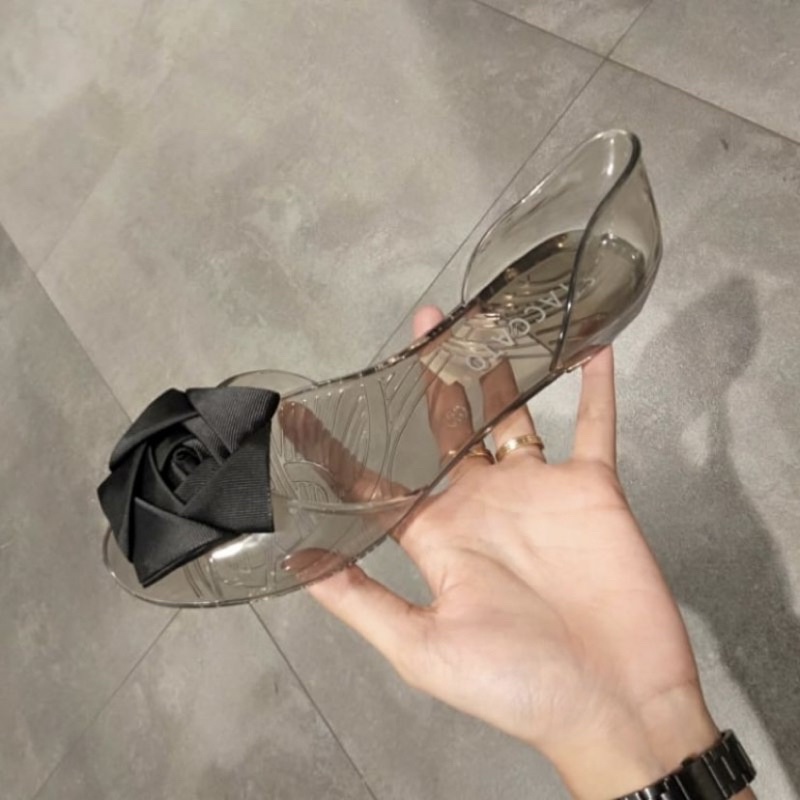 Staccato jelly shoes flower flatshoes preloved | size 37