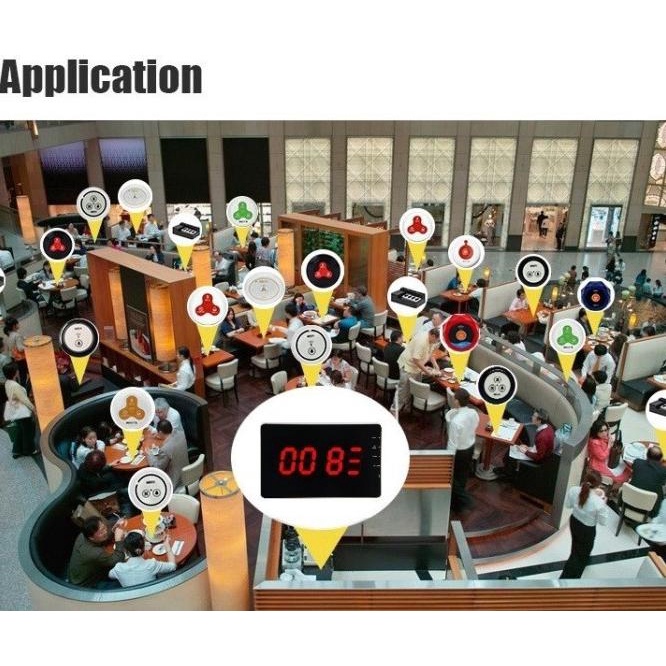 Bell Bel Table Meja Cafe Restorant Restoran Rest Call Calling Wireless