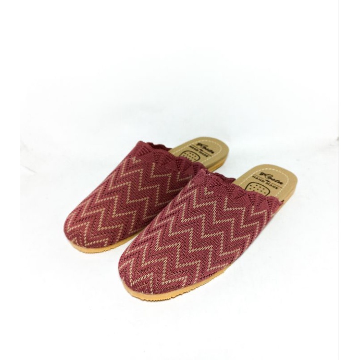 Sepatu Sandal Wanita Slop Bustong Non Slip Sol Karet Mentah - Rosta