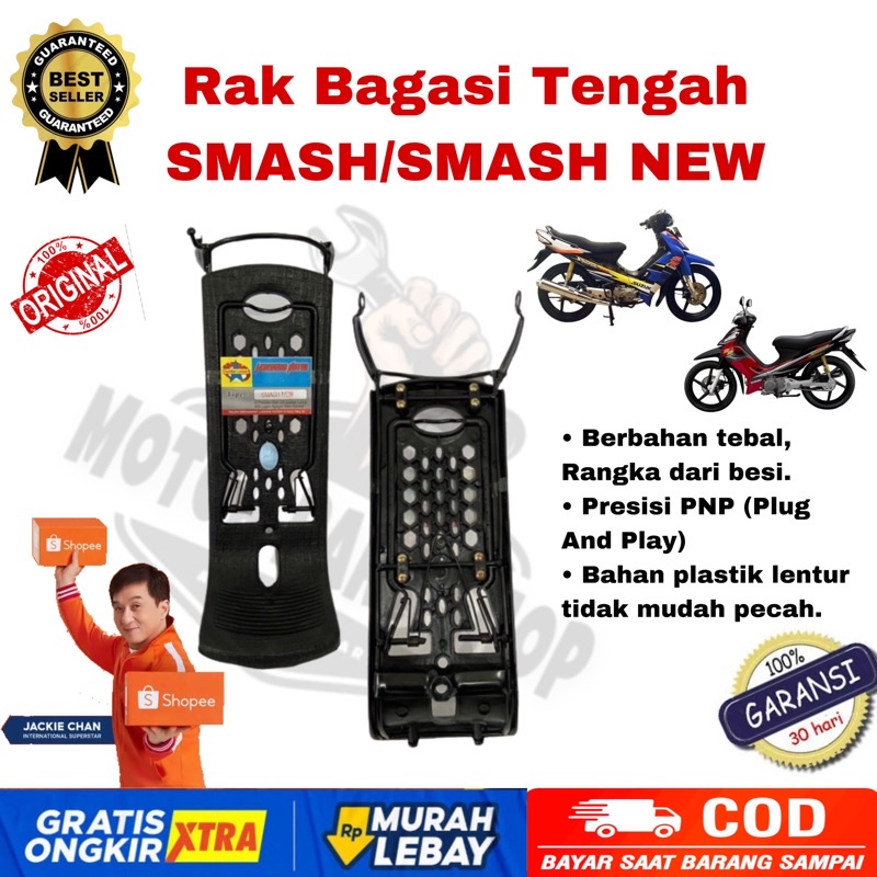Rak Keranjang Jepit Kranjang Bagasi Tengah Sepeda Motor Suzuki Smash / Smash New Tebal Murah
