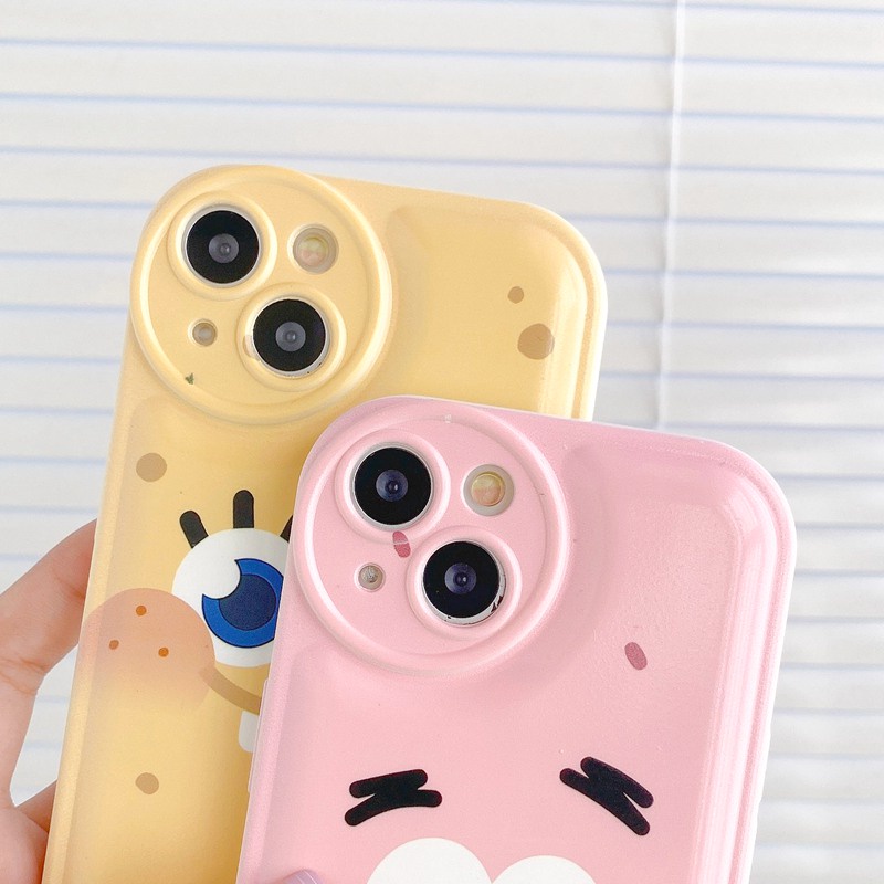 Soft Case Motif SpongeBob Untuk OPPO A57 A5 A9 A53 A33 A31 A7 A5S A12 A11K F9 Pro A15S A35 A32 A33 F11 A3S VIVO V23 S1 Y11 Y20 Y30 Y15S Y12 Y20i Y30i Y20