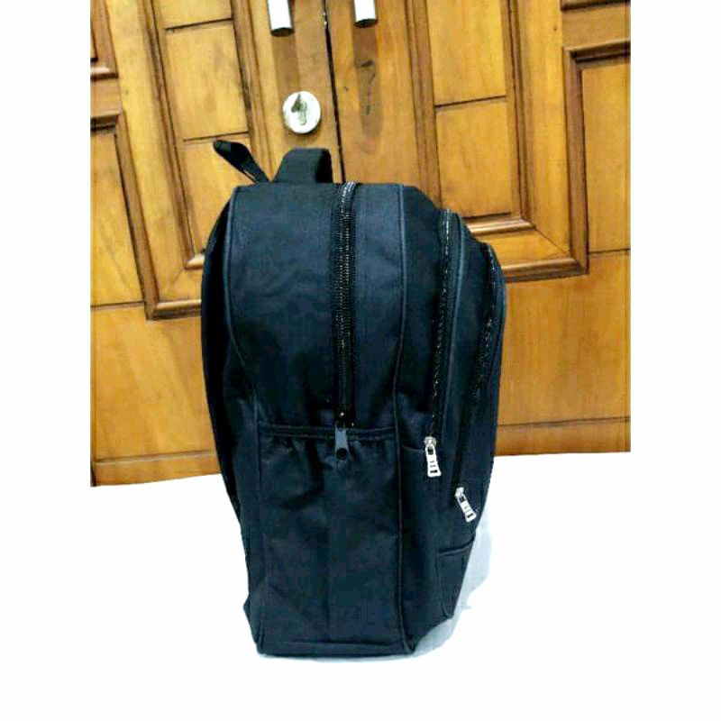 Tas Sekolah SD SMP SMA Ransel Gendong Punggung Hitam Backpack Kerja Luar Kota