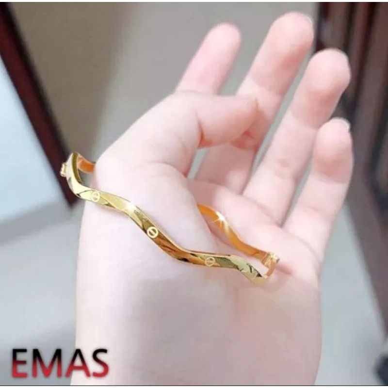 Cod gelang titanium perhiasan wanita import