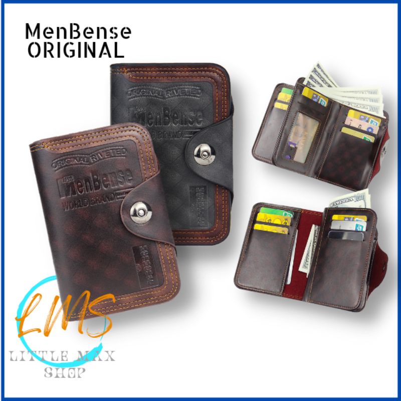 [Lms] Dompet Impor Pria Kulit PU Original Menbense European Style