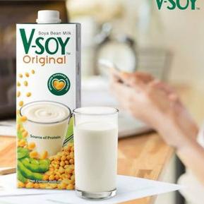 

Cepat laku--V-soy UHT Original 1L / Vsoy Soya Milk Multigrain / Vsoy UHT Low Sugar