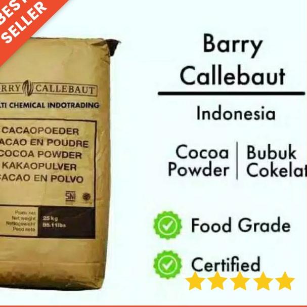 

GROSIR Bubuk Coklat Murni Pure Cocoa Powder Barry Callebaut ORIGINAL Repack 1 Kg buruan