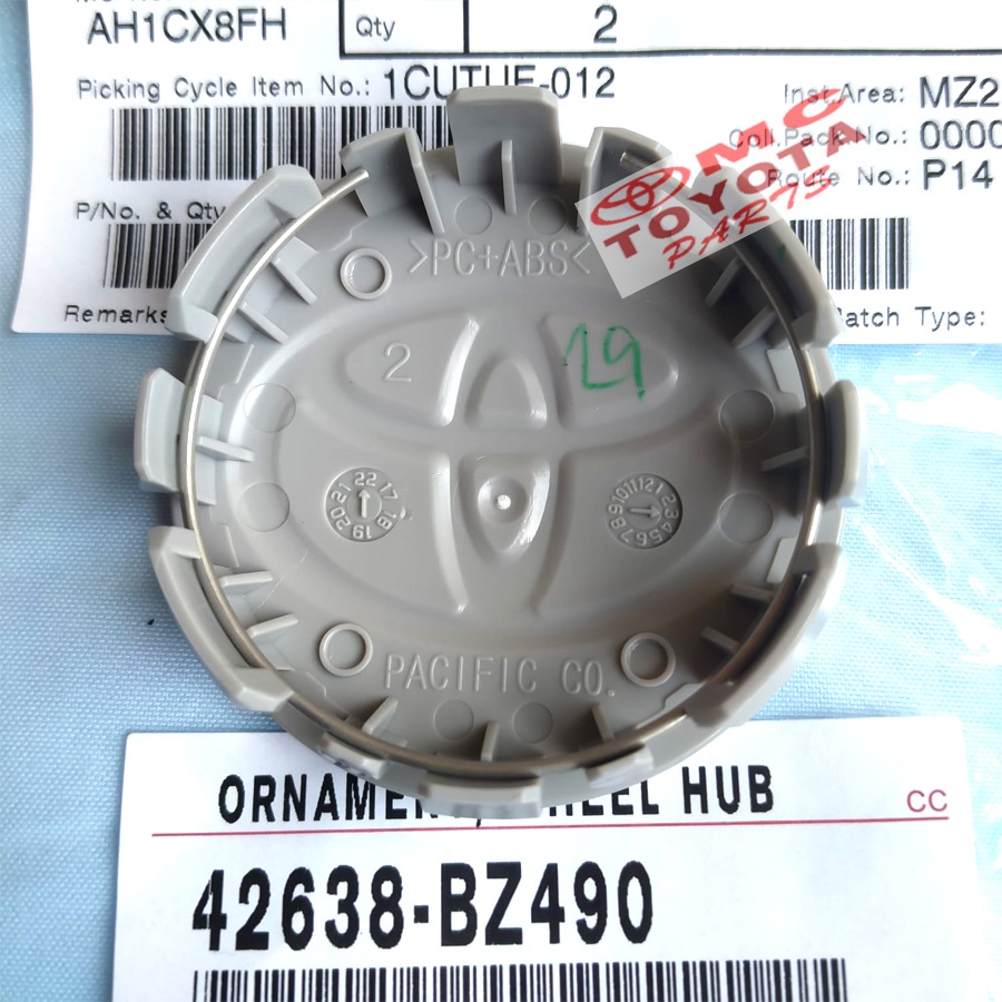 Dop Roda Cover Tutup Wheel Original New Agya Calya Raize 42638-BZ490