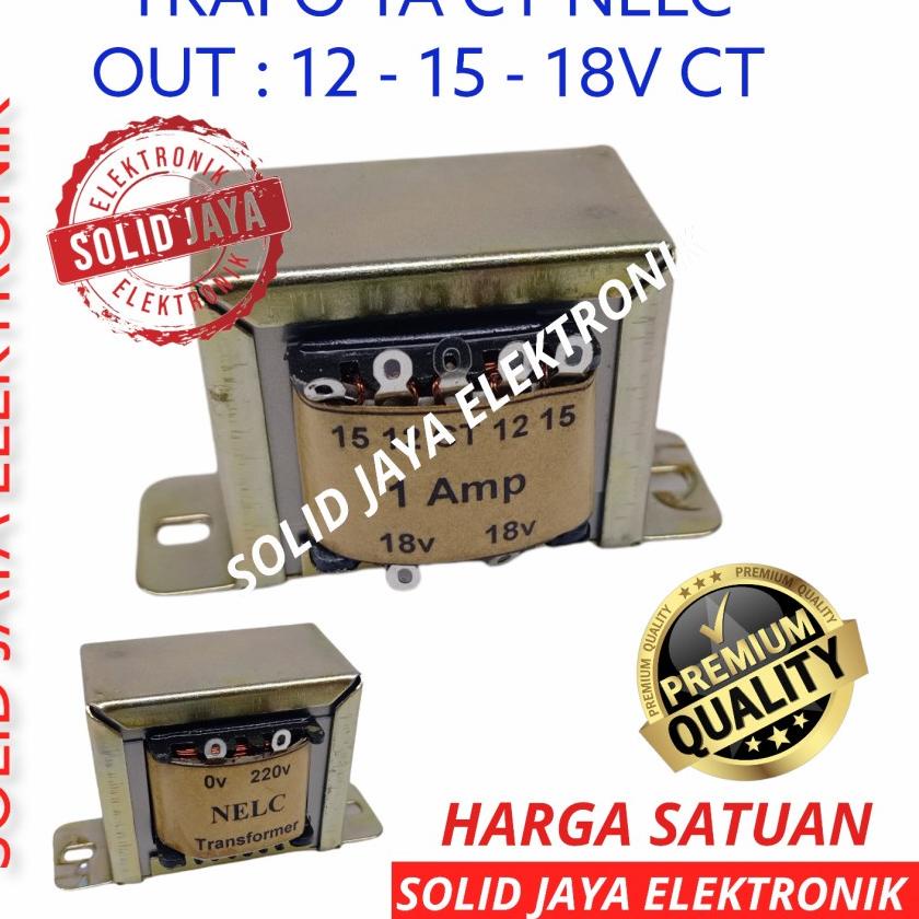 ↹,Q201AC,➧ TRAVO TRAFO 1A CT 12V 15V 18V CT NELC TRAVO KOTAK 1 A AMPER CT 12 15 18 V VOLT NELC TRANS