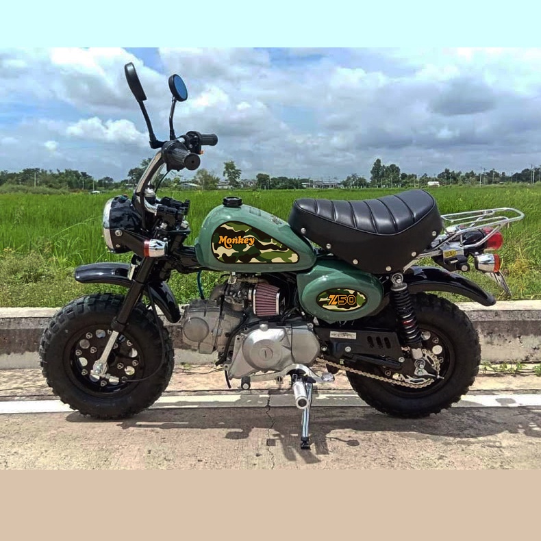Sticker Decal Honda Z50 Monkey Camo Hatesix