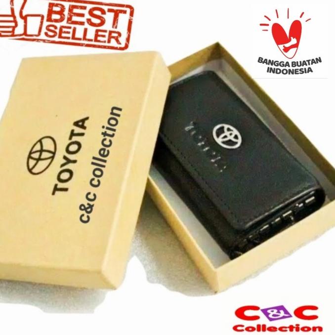 TOYOTA DOMPET STNK DOMPET KUNCI GANTUNGAN KUNCI STNK MOBIL KULIT ASLI