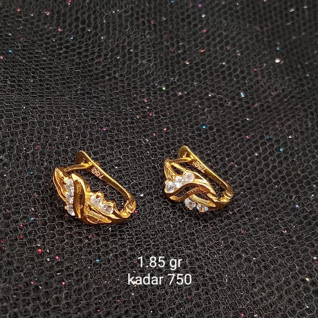 Anting emas 17K - 1.85 gr kadar 750 - 3732