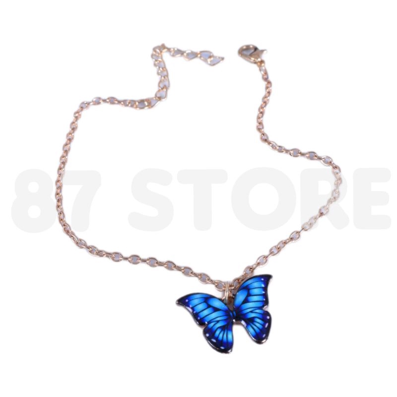 Gelang Wanita Aesthetic Necklce Butterfly Multicollor
