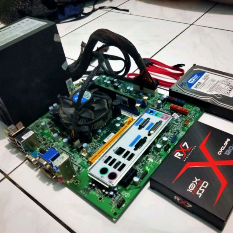 PC cpu i5 3470 Ram 16GB SSD 120GB HDD 500GB Lengkap Tanpa Casing