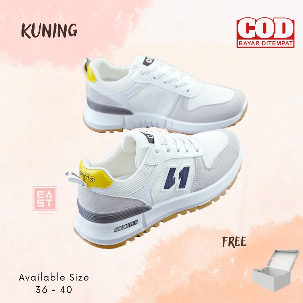 Livy Sepatu Sneakers Wanita Sport Shoes White