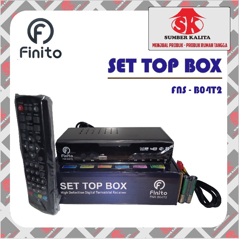 SET TOP BOX DVB T2 FINITO FNS B04T2