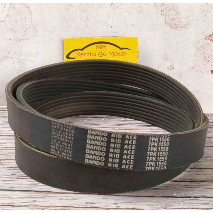 BANDO VAN BELT 7PK 1550 RIB BELT TALI KIPAS 7PK-1550 FAN BELT ALUR