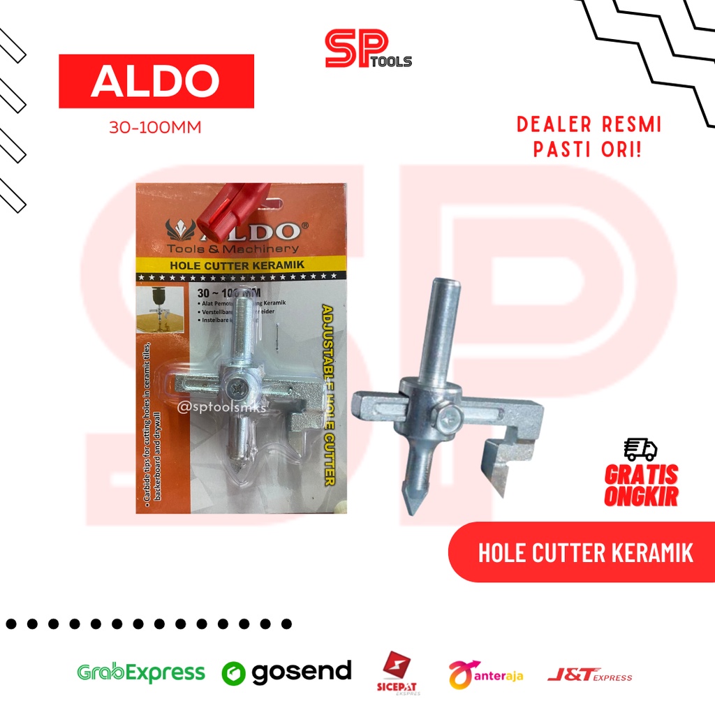 MATA BOR PELUBANG PEMBOLONG KERAMIK 30-100MM / ADJUSTABLE HOLE CUTTER