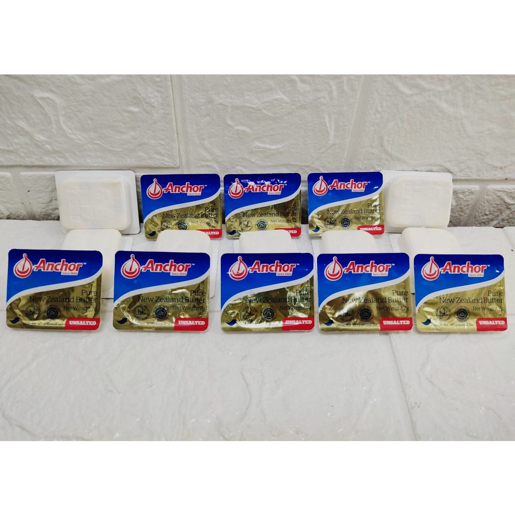 

Anchor Unsalted Butter Mini Dish 8 x 7 gr Mentega Mpasi Bayi