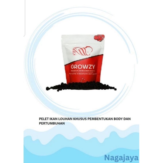 Pelet GROWZY pellet ikan louhan super growth pertumbuhan body