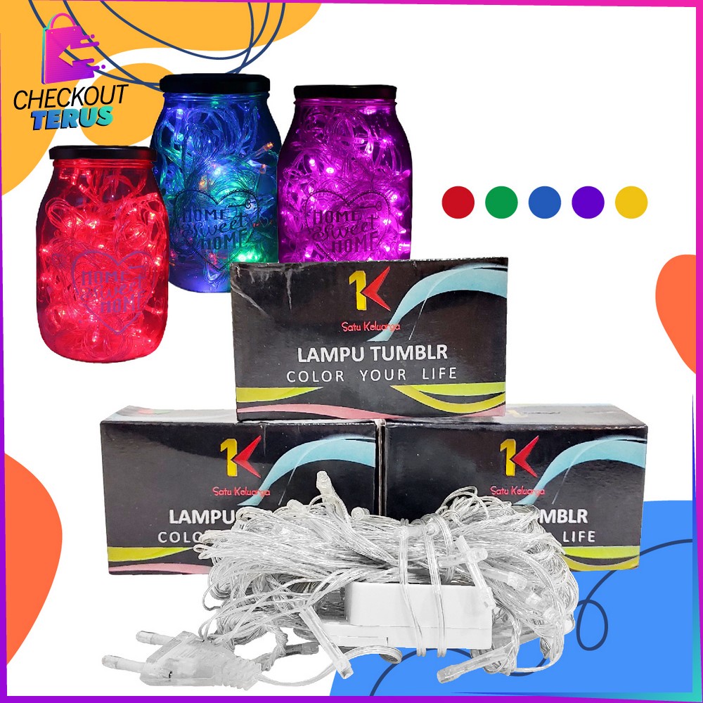 CT C18 Lampu Tumblr LED 10Meter Lampu Hiasan Kamar Tumblr Light Packing Kotak Lampu Hias Tumblr Dekorasi Hiasan Natal