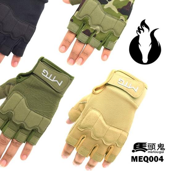Sarung Tangan Rider Kulit MTG004 Gloves Pendek Hijau/ Pengendara Motor - Hijau, M