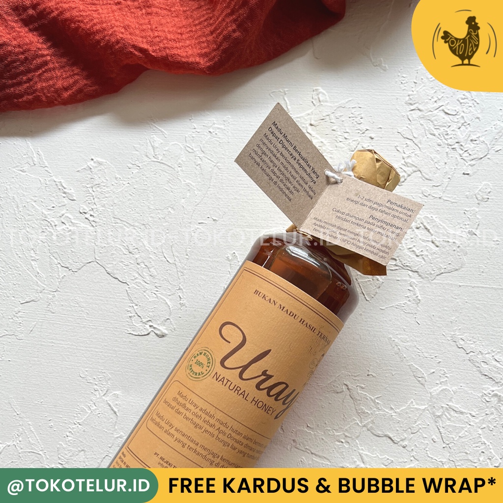 Madu Uray Natural Honey Ukuran 640ml (875G) / Madu Lebah Alami NATURAL