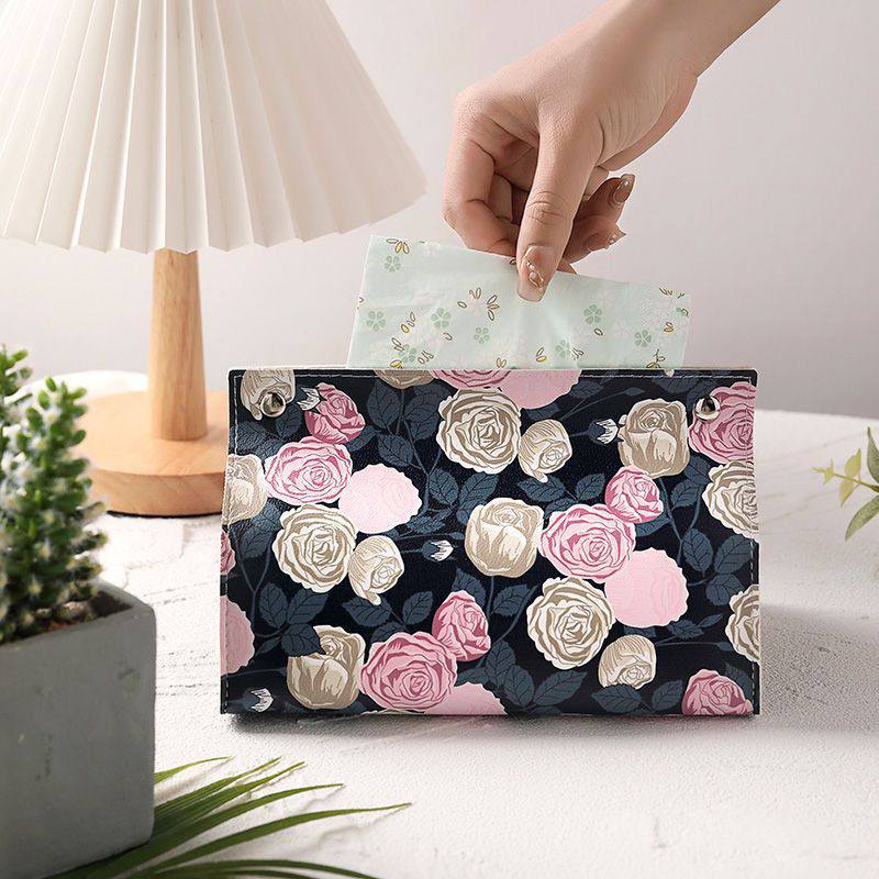 Leather Tissue Box  Kotak Tisu/Make Up/Skincare/Pouch Multifungsi