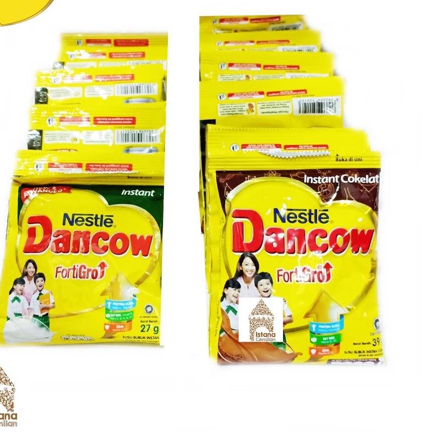 

10.10 FLASH SALE Nestle Dancow Sachet Susu Bubuk Instan Cokelat / Putih (isi 10 pcs) !!