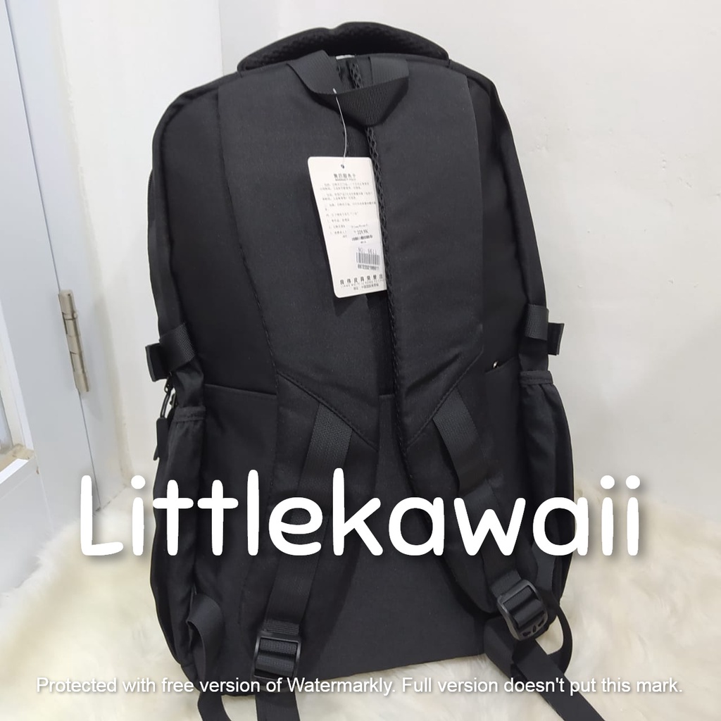 LK/Tas Ransel Laptop Backpack Parasut Sekolah Fashion Casual  Remaja Dewasa Pria Liangwei Import