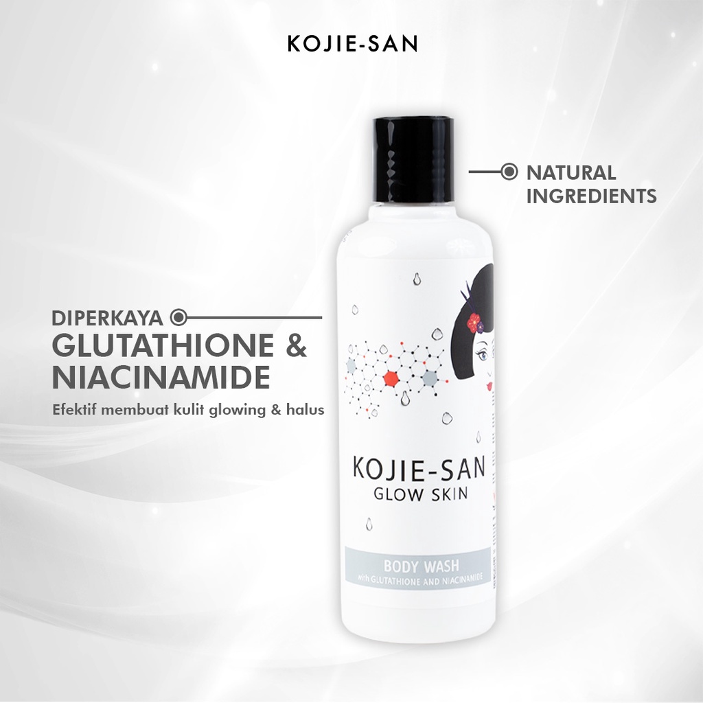 KOJIE SAN GLOW SKIN BODY WASH WITH GLUTATHIONE &amp; NIACINAMIDE 250ML