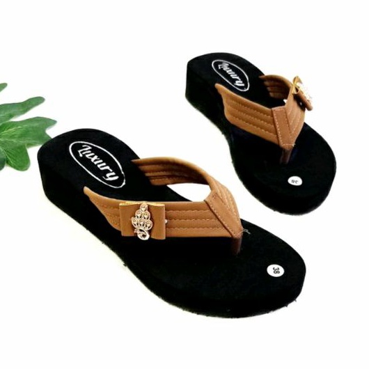 SANDAL JEPIT WANITA TERBARU - WEDGES WANITA - SANDAL JAPIT WANITA (HAMBEK)