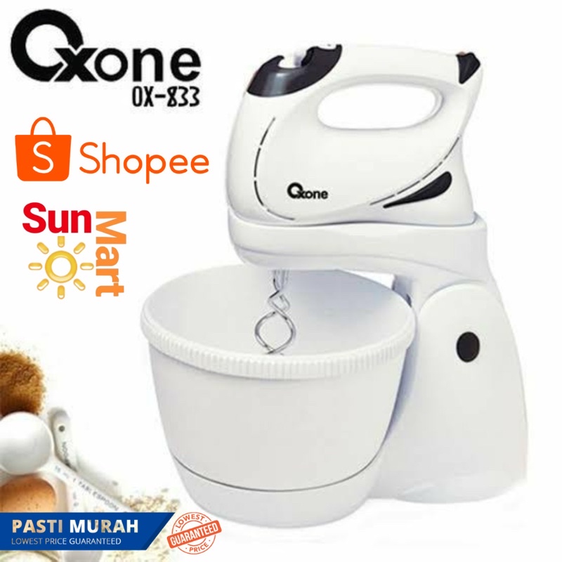 Oxone OX833 Mixer Bowl Turbo Power Kapasitas Mangkok 1L