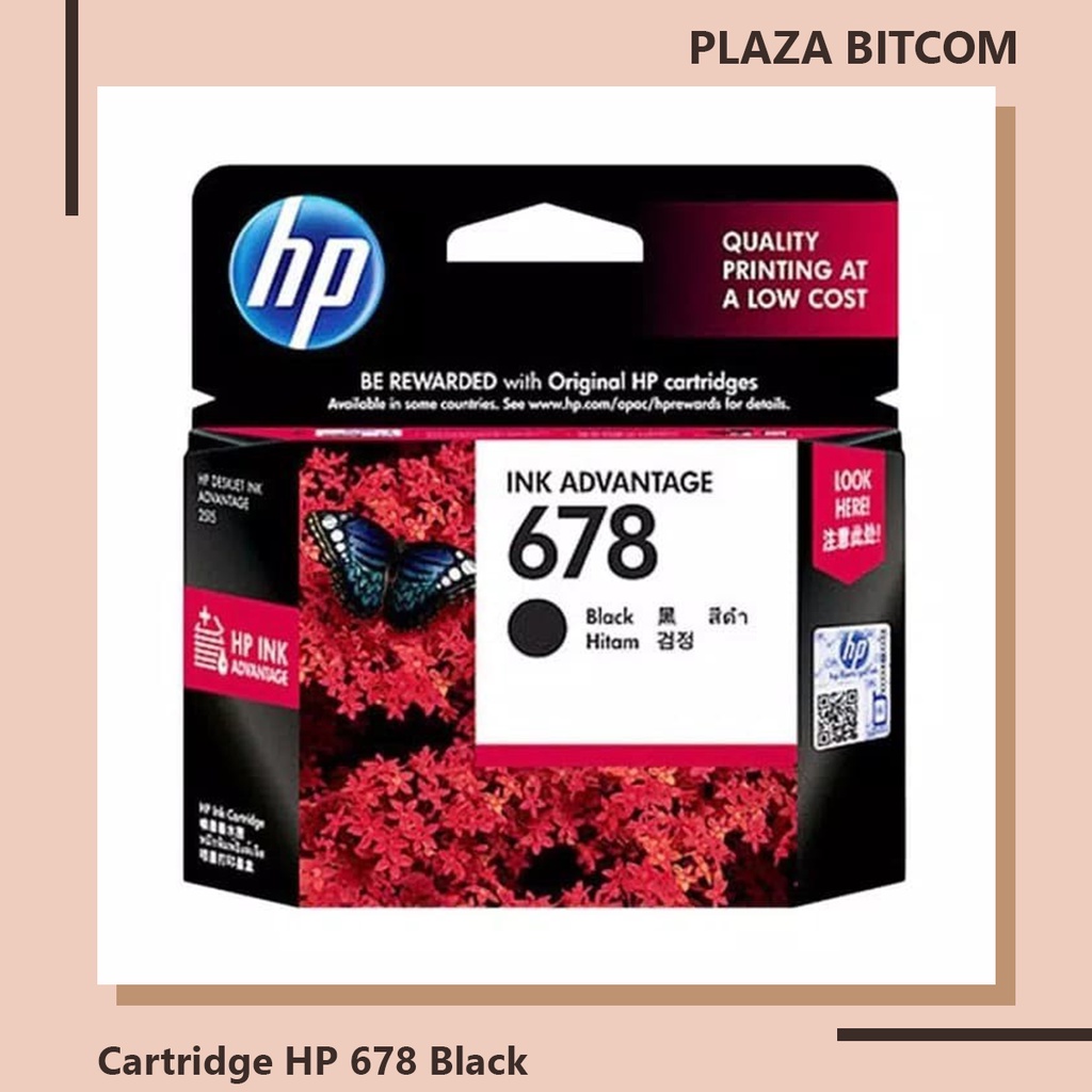 Cartridge Printer HP 678 Black | BITCOM PLAZA