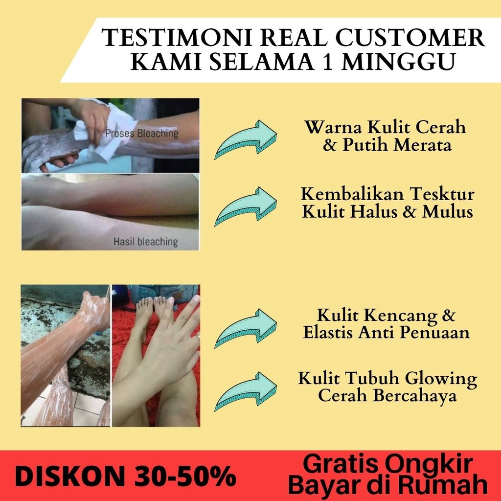 BLEACHING BADAN NATURALE 500gr BPOM PEMUTIH BADAN BLECHING BADAN PEMUTIH BADAN PERMANEN BODY CREAM