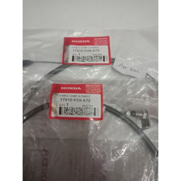 Cabel Comp Trhottle Kabel Gas Olor Gas Vario 125 Vario 150 esp Led New 2018 2022 Set Atas Bawah A B 