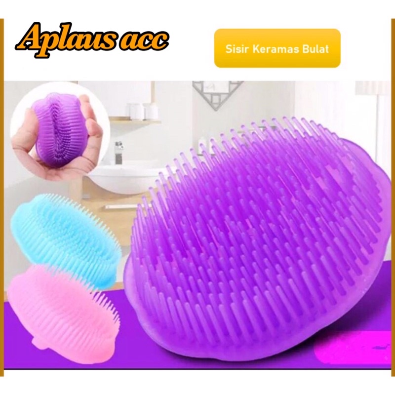Sisir Keramas Bulat Sisir Sikat Rambut Pijat Head Massage Anti Ketombe