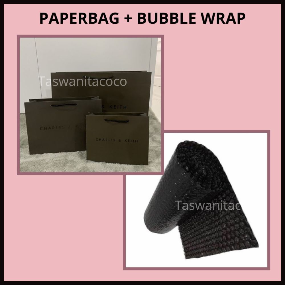 PAPERBAG + EXTRA BUBBLE WARP ( PACKING LEBIH AMAN )