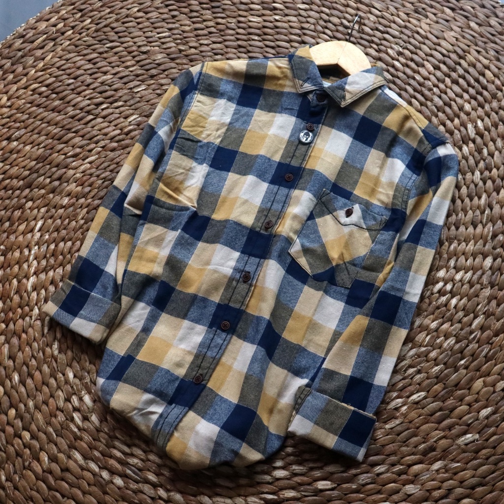 new'08 COD - KEMEJA FLANEL PRIA LENGAN PANJANG PREMIUM QUALITY HEM FLANNEL SHIRT JACK BROWN SPARTAN 