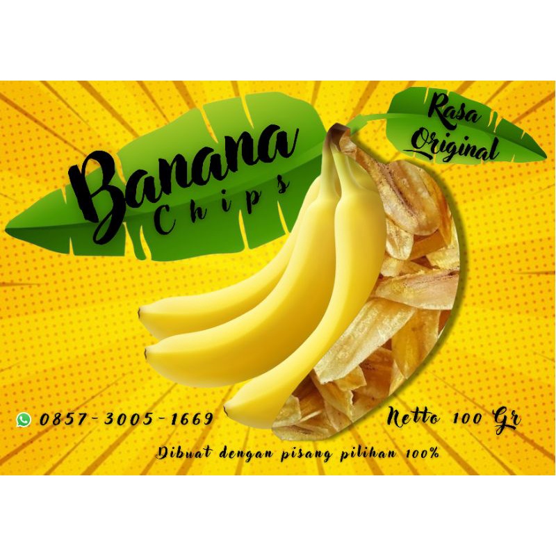 

kripik pisang lumer varian original