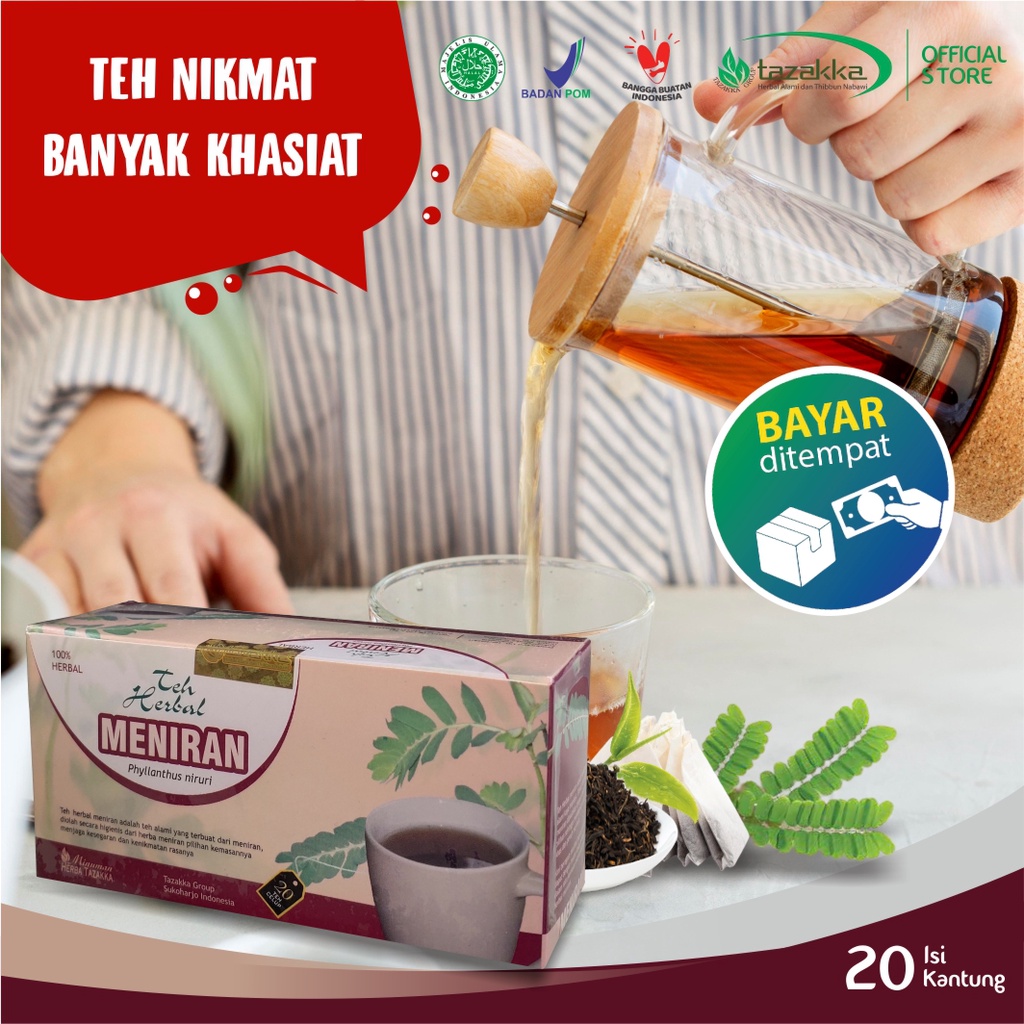 

Teh Daun Meniran Imun Booster Antioksidan Tazakka Original Halal BPOM Isi 20 Kantung Celup Tea Bag Obat Sakit Jantung Koroner Minuman Kesehatan Herbal Vitamin Daya Tahan Tubuh Dewasa