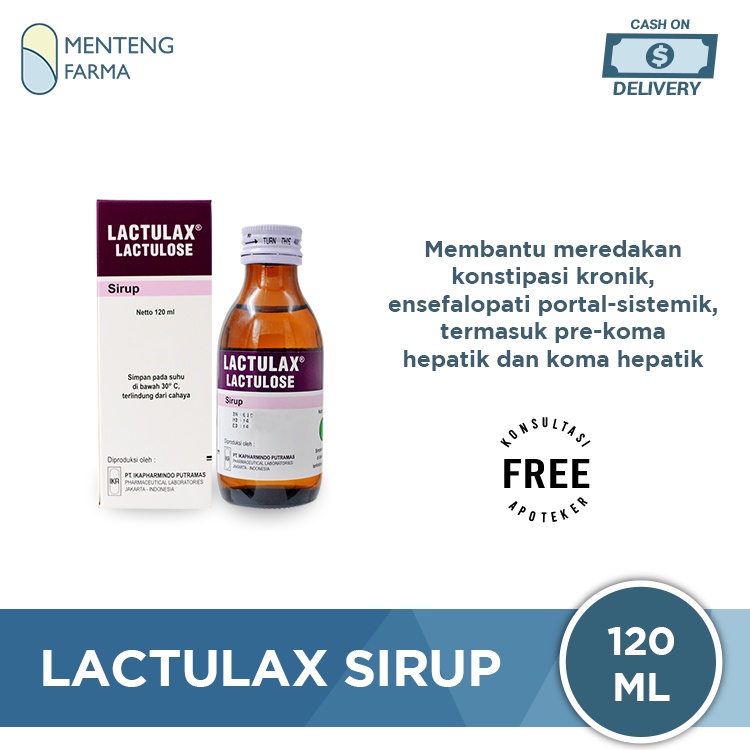 Lactulax Sirup 120 mL - Obat Pencahar Konstipasi Kronik Sembelit