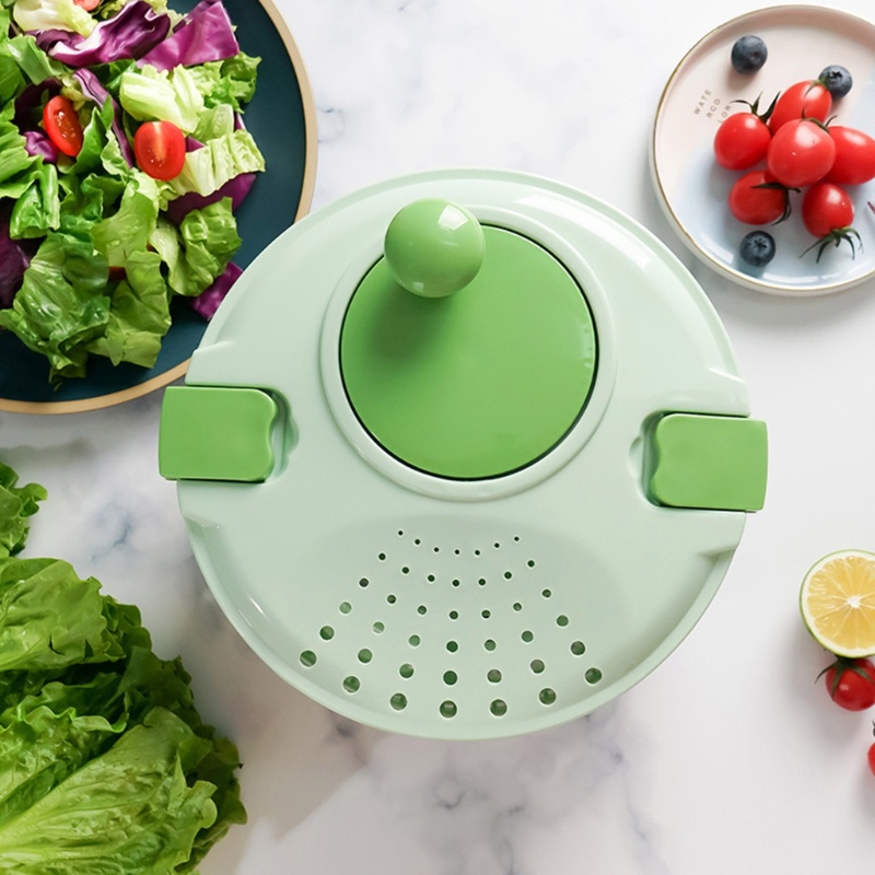 Keranjang Cuci Sayuran Salad Spinners Dengan Tutup Dapat Dikunci