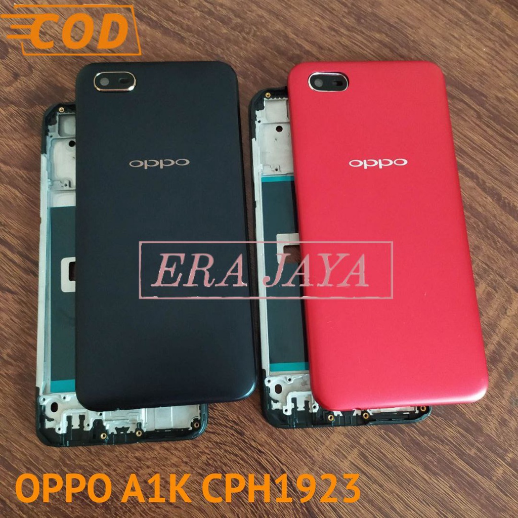 OPPO A1K - Casing Fullset Oppo A1K CPH1923 Backdoor Tutup Belakang Hp Oppo A1K CPH1923 + Frame Lcd T