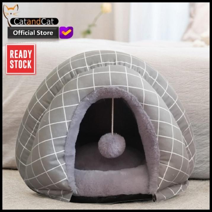 Kasur Kucing Lembut Dan Mewah (Catton, Canvas, Cony) Warna Abu-Abu