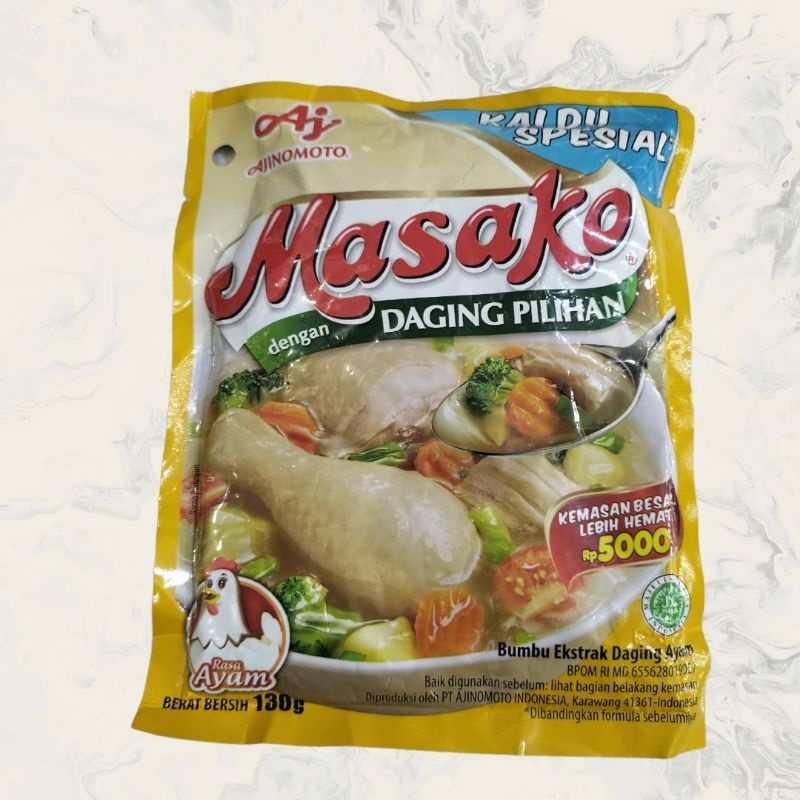 

Masako Bumbu Penyedap Rasa Ayam/Sapi 130gram