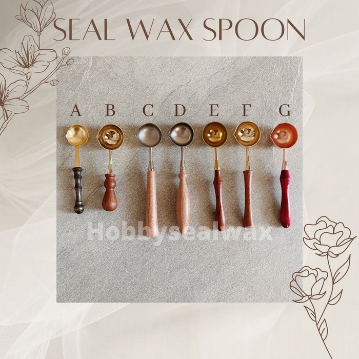 

Terbatas Sealwax Seal Wax Tool Kit Sendok Spoon - Peleleh Lilin Stamp Candle Terlaris